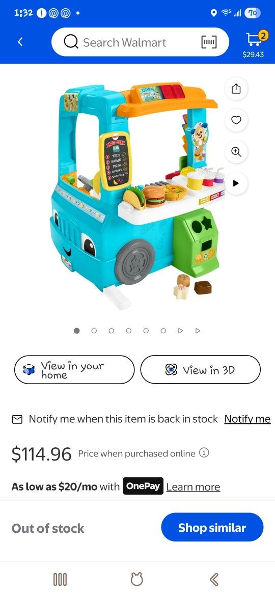 Fisher-price food truck