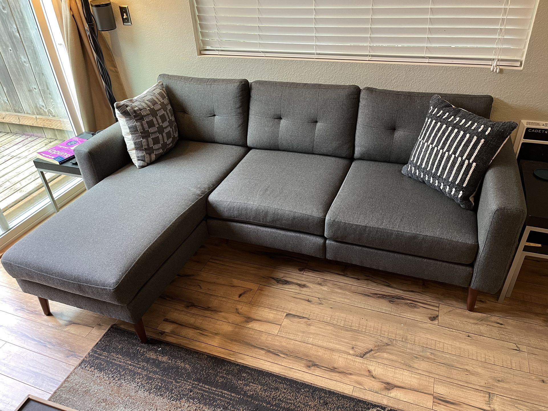 Burrow Nomad Sectional Chaise Sofa + Loveseat Combo