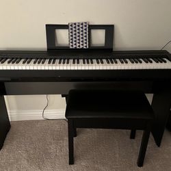 Yamaha P-45 Digital Piano Bundle For Sale- Complete With Bench And Pedal