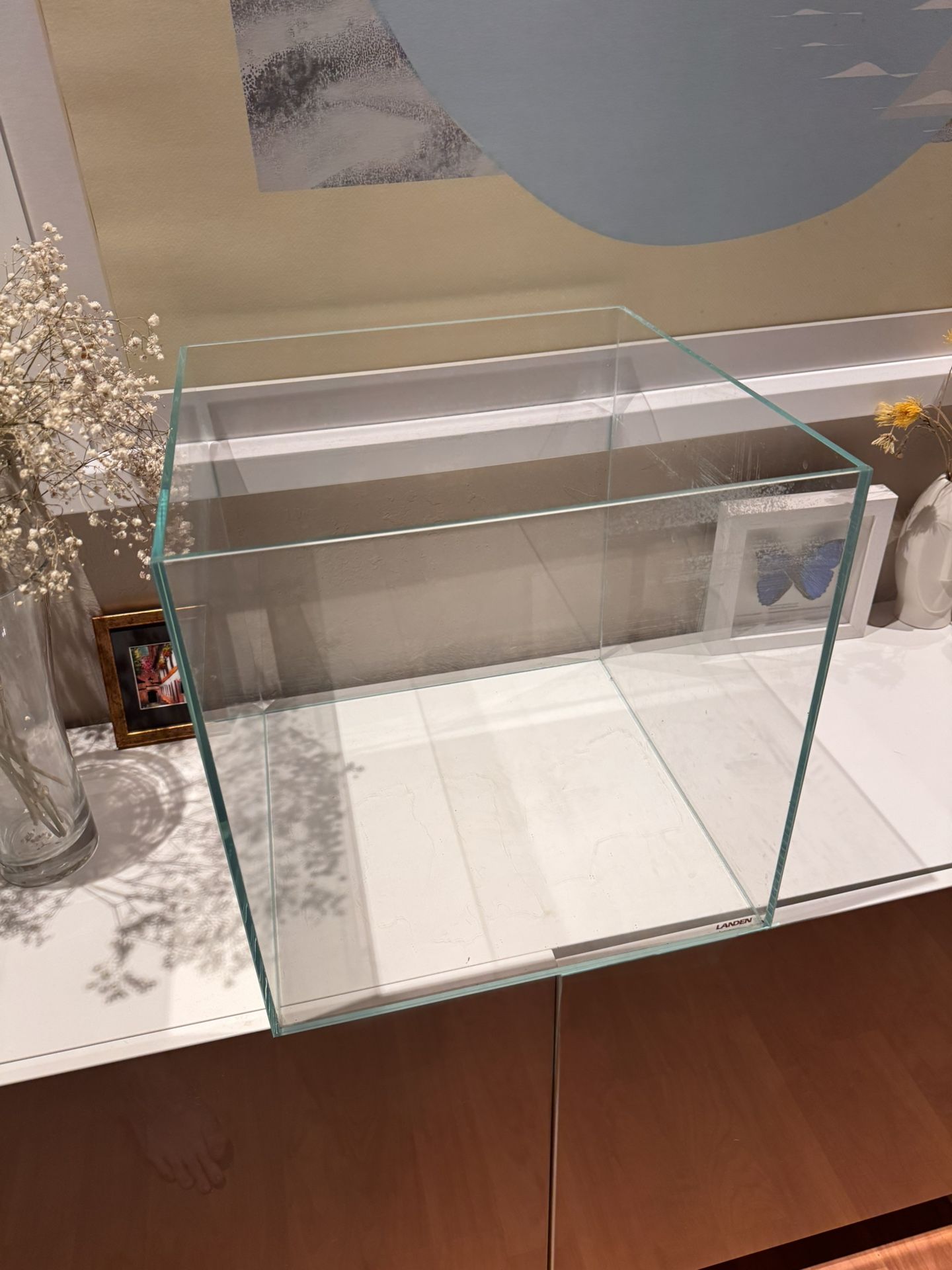 Cube shaped aquarium