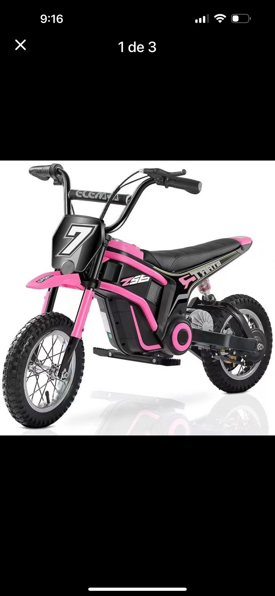 Electric Motorcycle pink 