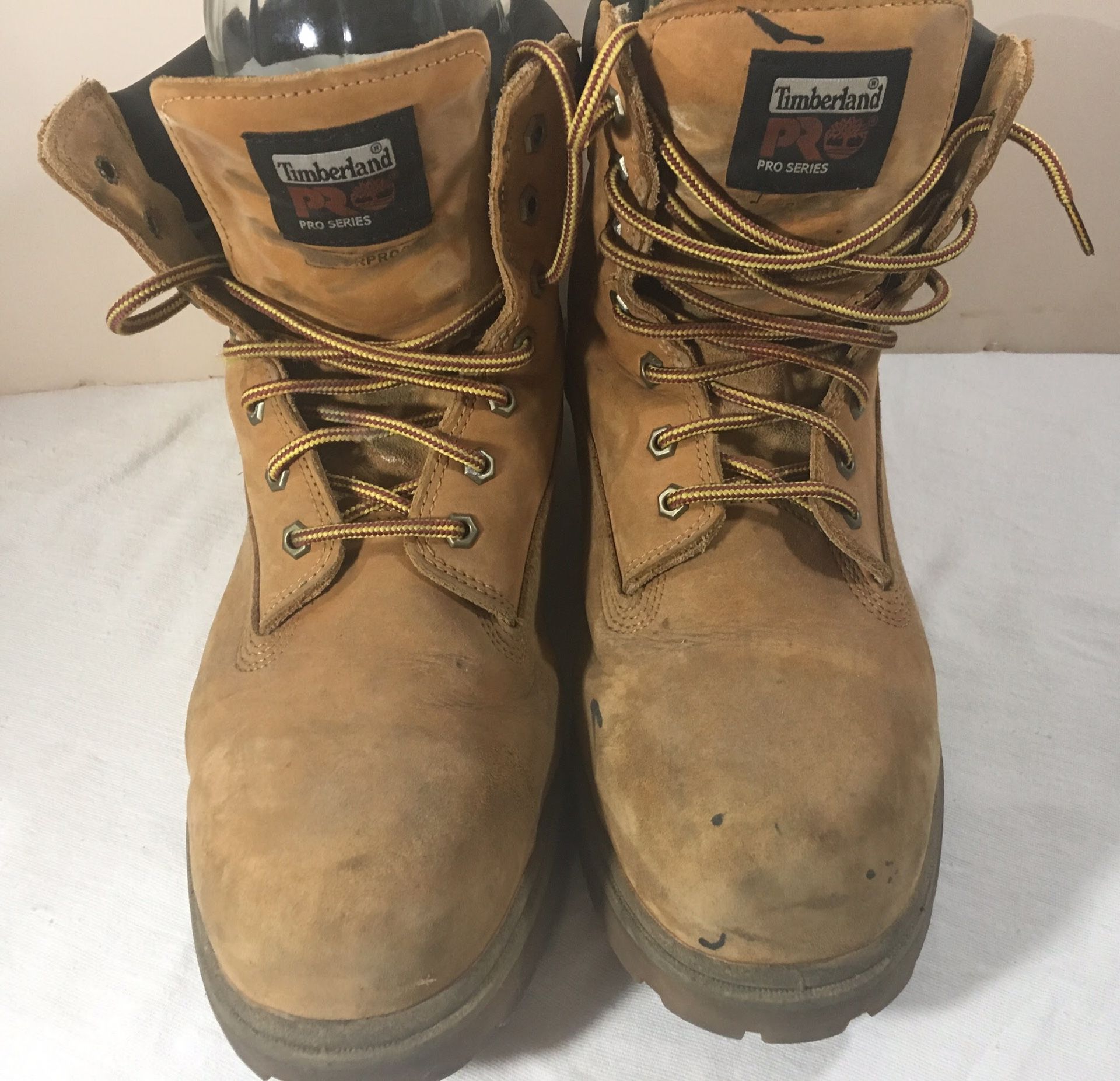 Timberland PRO 6" Steel Toe Work Boots Waterproof Insulated size 13 Wheat 65016