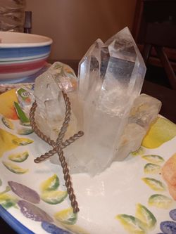 Quartz  rock /gold crystal specimen