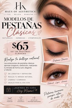 Facial and lash treatments