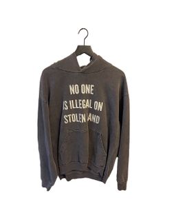 Ghetto Rodeo Fuck ICE No One is Illegal On Stolen Land Hoodie Men’s Size Large