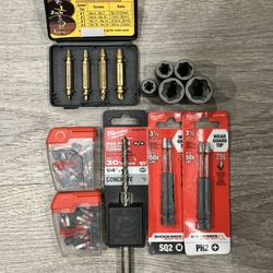 Impact Bits, Rotary Hammer Bit And Some Extraction Sets All New $20 Pick Up Only 