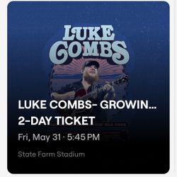 Luke Combs pit ticket 