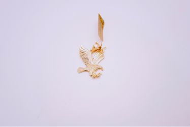14KT Gold Eagle Pendant with Tag