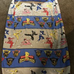 Vintage 1994 Mighty Morphin Power Rangers Twin Flat Sheets Saban Made USA And Power Ranger game