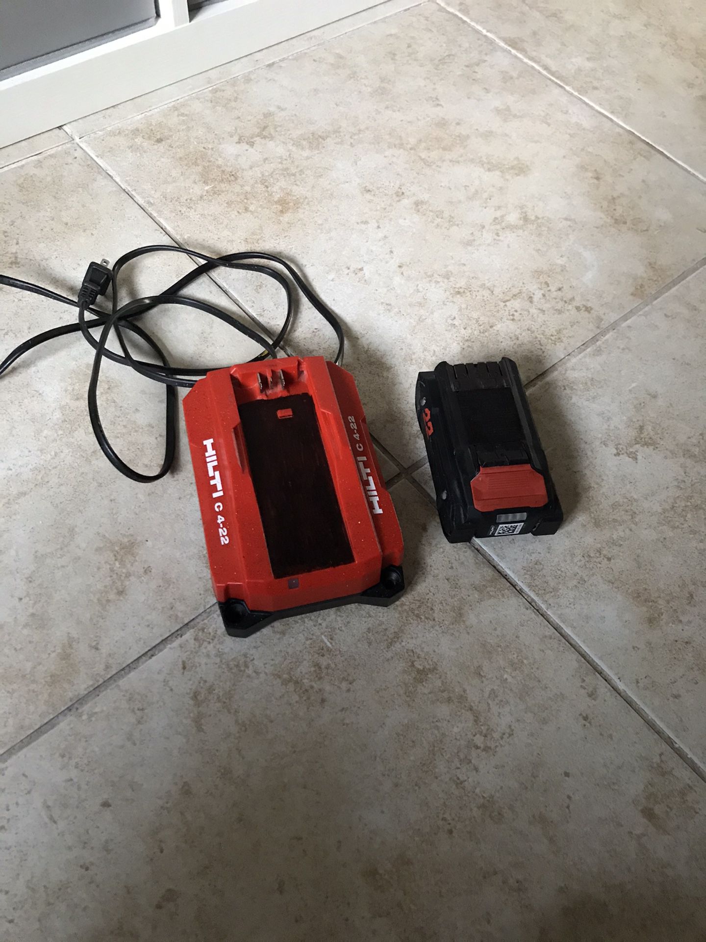 Hilti Battery And Charger 