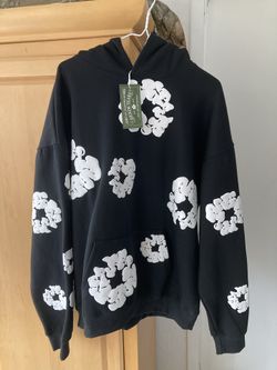 Denim Tear Hoodie Color Black 