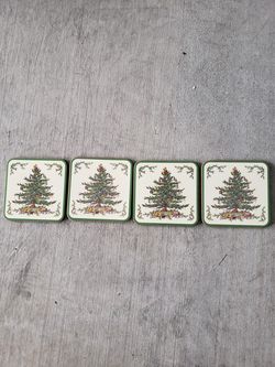 Spode Christmas coasters