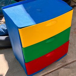 Plastic Large Three Drawer Container