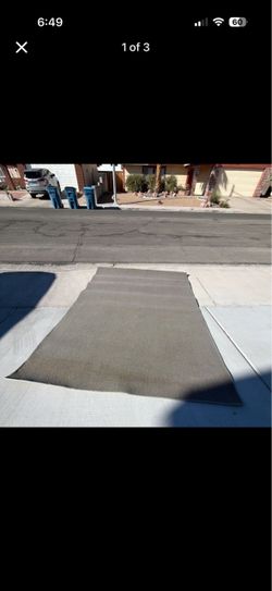 Gray Area Rug Carpet Remnant 9ft x 6ft