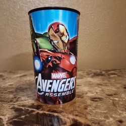 Marvel Avengers Assemble Iron Man Plastic Cup - Blue & Red