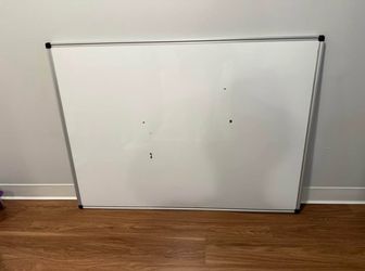 Large Whiteboard 46.5in L x 34.5in H (w/ a few cosmetic chips)