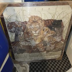 Cat Family 28 x 31 Frame