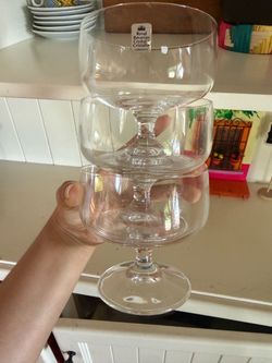 Crystal dessert cups