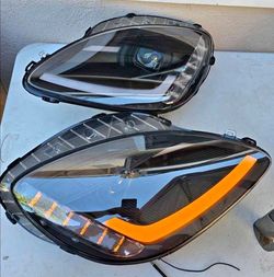 05-13 Chevrolet Corvette LED DRL Projector Headlights Luces Focos Micas Faros Faroles Headlamps Chevy