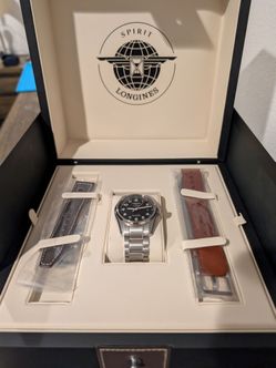 Longines 40mm Spirit Prestige Edition Automatic Black Dial Steel Men's Watch L3.810.4.53.9