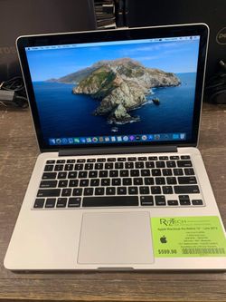 Late 2013 Apple MacBook Pro Retina i5 2.4GHz 8GB RAM 128GB SSD Webcam WiFi macOS Catalina