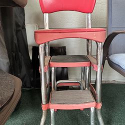 Vintage Cosco Counter Chair/step Stool