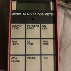 Quest Electronics Noise Dosimeter Micro-14