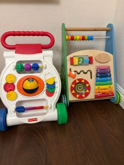 Fisher-Price and Wooden Activity Baby Walkers
