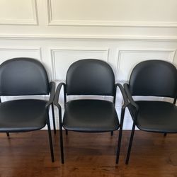 Stackable, Padded Reception lobby office Chairs
