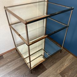 Rose Gold Glass/Mirror Table