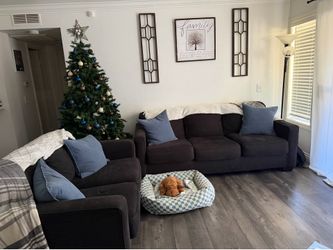 Gray couch set