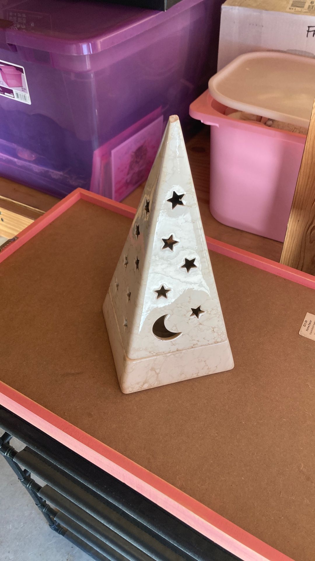 Stars And Moon Tea Light Candle Holder