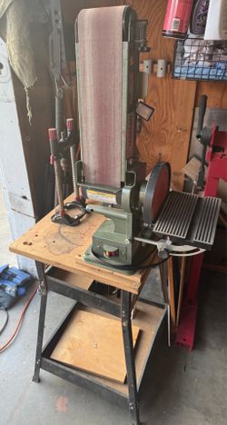 Central Machinery 4" x 36" Belt / 6" Disc Sander WITH Heavy-Duty Stand