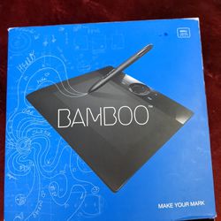 Bamboo Computer Pad Small - Has Software And Pen - Complete 