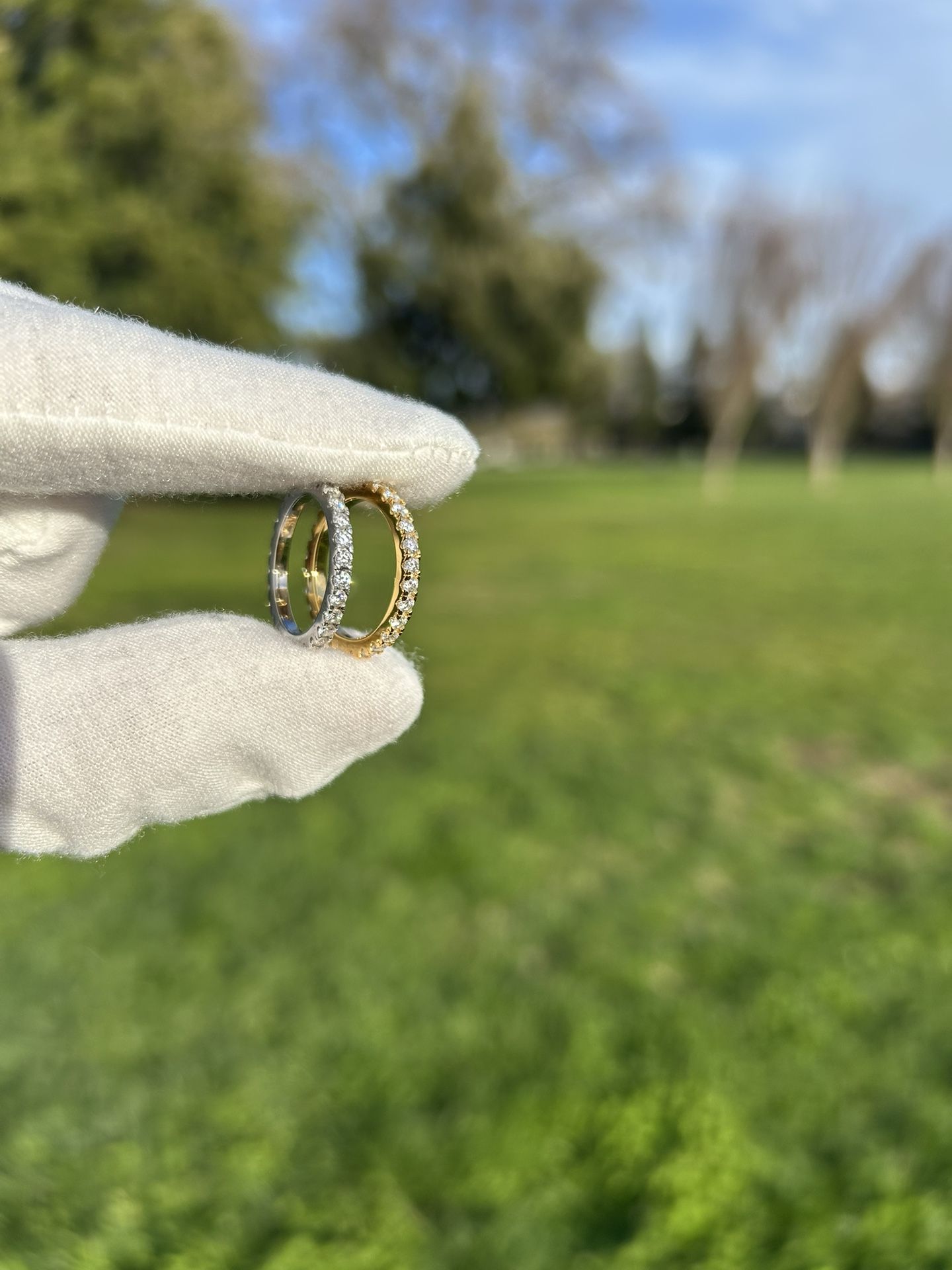 2mm Engagement Ring Size 6 18k Passes Diamond Tester!