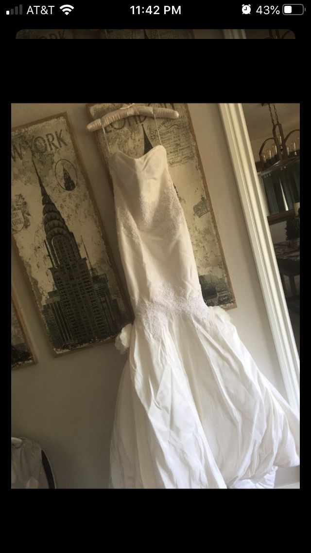 Italian silk Justina Mccaffrey wedding dress