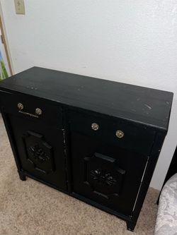 Black Cabinet with doors