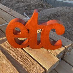 Decorative wooden "etc" accesories