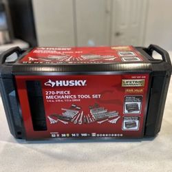 Husky 270-Piece Mechanics Tool Set NEW | 1/4”, 3/8”, 1/2” Drive Ratchets & Sockets