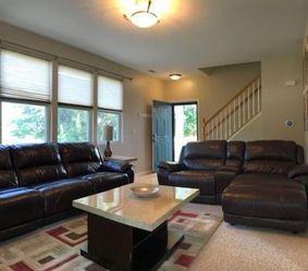 Living Room Set W/ Electric Reclining Incl Love Seat + Lounger + Sofa + Coffee & Side Tables + Lamps