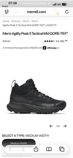 Merrell black boots 9.5