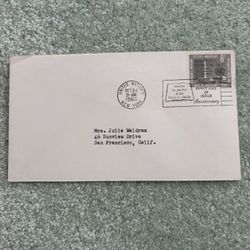 1960 United Nations First Day Cover Commemorating The Organizations 15Th Anniversary With A 8¢(#84) Stamp