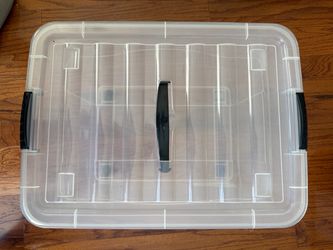 plastic storage bin with lids and wheels