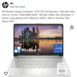 HP 15.6” Screen Student/Business Laptop Computer 