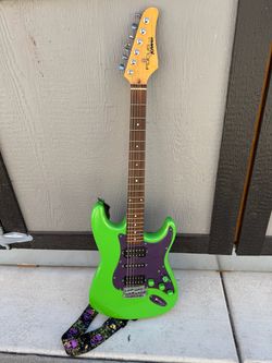 Kramer Focus Electric Guitar – Neon Green