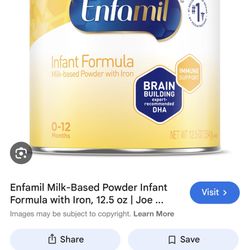 Enfamil Baby Formula 