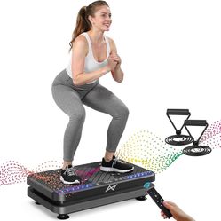 AXV Vibration Plate Fitness Platform Exercise Machine Vibrating Shaking Full Body Shaker Workout Vibrate Stand Shake Board Sport Gym for Weight Loss F