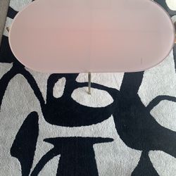 Pink Glass Coffee Table 