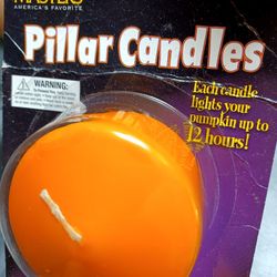 Two Halloween Pumpkin 🎃 Candles 