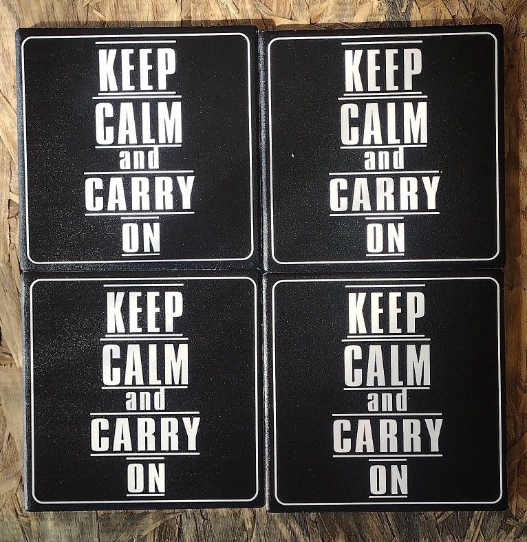 Keep Calm and Carry On Coasters